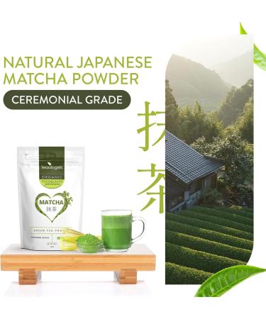 Ceremonial Grade Matcha Green Tea Powder (40g) Free from Added Sugars & Preservatives Harvested Organically in Uji Kyoto Improve Your Focus & Energy Elevate Your Well-Being - Buy Online on GoSupps.com