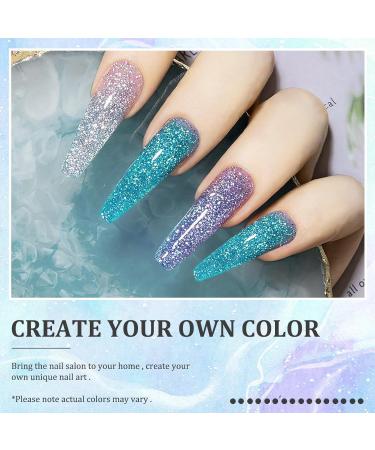 28g Shine Glitter Blue Acrylic Nail French Manicure Powder - HJ-NAP016 (HJ-NAP017-No.29) - Buy Online on GoSupps.com