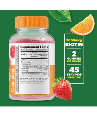 Lifeable Zinc Kids + Biotin Kids Gummies Bundle - Great Tasting Vitamin Supplement Gluten Free GMO Free Chewable Gummy - Buy Online on GoSupps.com