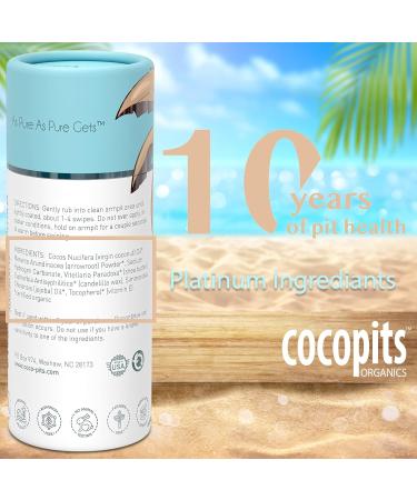 Fragrance Free Natural Vegan Deodorant for Women and Men - Unscented - Safe Aluminum-Free - Plastic Free Compostable - Coconut Oil and Organic Essential Oils - US Made - 2.65oz - Buy Online on GoSupps.com