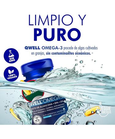 Suplemento Omega 3 Vegano en C psulas - cidos Grasos DHA DPA EPA con Vitamina E - Sin Carragenina - Mejor que el Aceite de Pescado - Beneficios para Articulaciones, Sistema Inmune y Prenatal - Buy Online on GoSupps.com