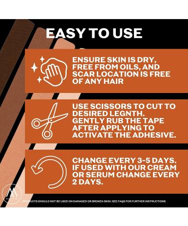Motivo Scar Tape - 20 Strips | Water & Sweat Resistant, Latex-Free, Long-Lasting Adhesion | Ideal for Surgical Scars, C-Sections, Burns, Gender Affirming Surgery - Fair - Buy Online on GoSupps.com