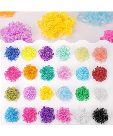 Funtopia 1500 Pc Small Elastic Hair Ties Set with Organizer Box - Colorful Hair Bands for Girls - Mini Kids & Baby Hair Elastics in 24 Colors - Buy Online on GoSupps.com