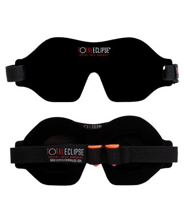Total Eclipse Sleep Mask - Instant Darkness with Adjustable Strap and Free Earplugs - Buy Online on GoSupps.com