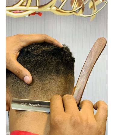 High-Quality Straight Razor - Japanese J2 Steel Cutthroat Blade with Vintage Wood Handle - Perfect for Precision Shaving - Buy Online on GoSupps.com
