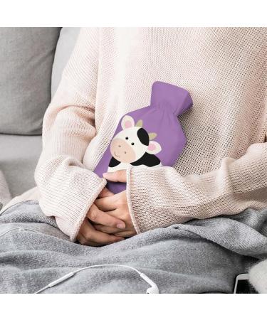Cute Cow Hot Water Bottle with Plush Cover - Hand Warmer for Adults & Kids | 26.5x15.3cm - International Shipping Available - Buy Online on GoSupps.com