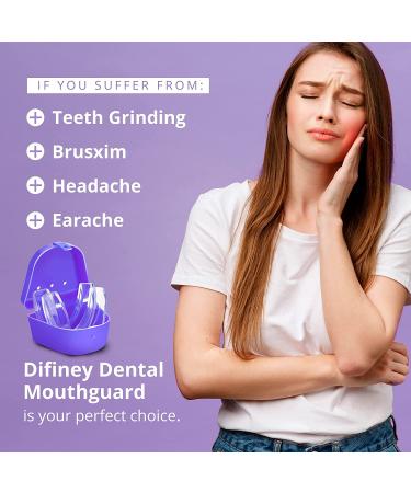 Difiney Mouth Guard - Pack of 4 (2 Sizes) - Anti-Grinding Dental Night Guard for Bruxism & TMJ - Eliminates Teeth Clenching - 100% Satisfaction - White - Buy Online on GoSupps.com