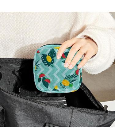 Shop Women's Bonds Storage Bags - Portable Stillpad Period Kit | Watermelon Pineapple Lemon & Blue Zigzag Design - Buy Online on GoSupps.com