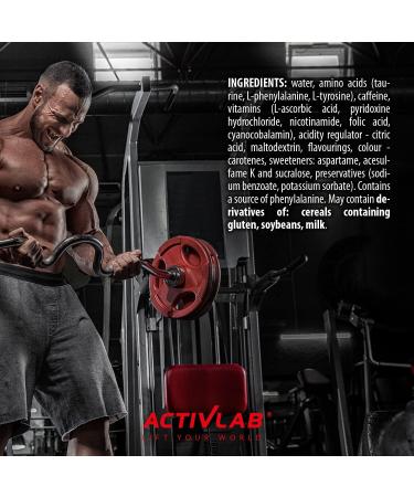 Activlab Energy Shot - Sugar-Free Caffeine Drink with Vitamin C & B Vitamins - 12 Practical Shots - Boost Your Energy! - Buy Online on GoSupps.com