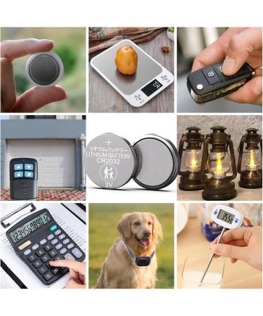 CR2032 3V Button Cell Lithium Battery ECR2032 DL2032 Coin Cell CR 2032 Batteries for AirTag Car Keys Scales Dog Collars Garage Door Remote Thermometer 20pcs - Buy Online on GoSupps.com