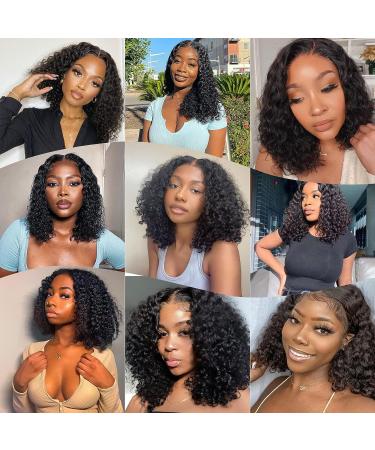 Original Queen V Part Bob Water Wave Wig - Brazilian Virgin Human Hair - 12 Inch Short Curly Wig for Women - Buy Online on GoSupps.com