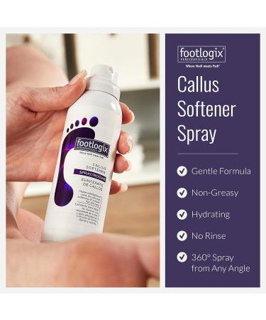 Foot Care Callus Softener Combo Footlogix Spray & Double Sided File for Soft Smooth Heels | Best DIY Pedicure Exfoliator - Buy Online on GoSupps.com