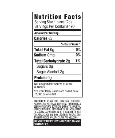 Dentyne Pure Mint Sugar-Free Gum with Herbal Accents - 90 Pieces, 10 Packs - Buy Online on GoSupps.com