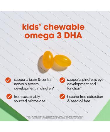 I m Nutrients Brain DHA | Algae Omega 3 Supplement for Kids | Supports Brain Development | Promotes Healthy Eye Function | Naturally Flavored | 60 Chewable Soft Gelatin Capsules - Buy Online on GoSupps.com