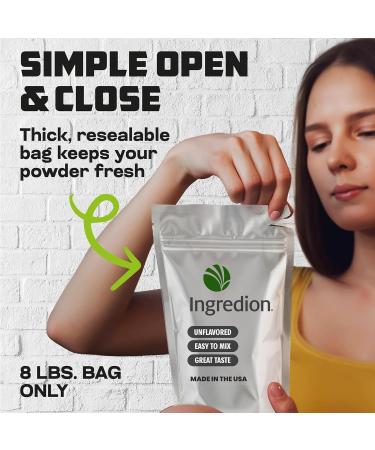 Premium Pea Protein Isolate Bulk pouch Non-GMO (8 lb) 8 Pound (Pack of 1) - Buy Online on GoSupps.com