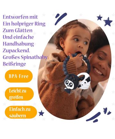 Halloween Baby Teether | Silicone Gothic Baby Teether Toy for Infants - Buy Online on GoSupps.com