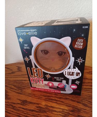 Love Ellie LED Lighted Kitty Swivel Mirror