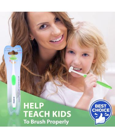 Rotating Brush 360 Rotation Extra Soft Toothbrush for Adults and Kids - Gentle Manual Adjustable with Soft Bristles - Green - Buy Online on GoSupps.com
