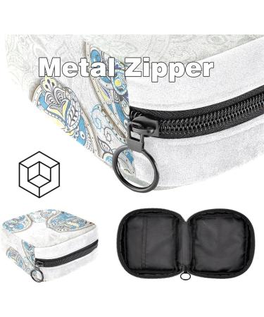 GIAPB Sanitary Napkin Storage Bag - Blue Chinoiserie Makeup & Period Pouch - Buy Online on GoSupps.com