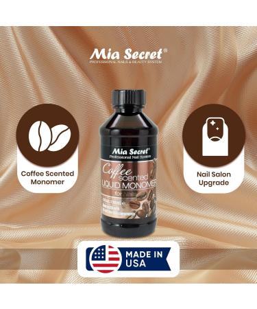 Mia Secret Coffee Scented Liquid Monomer - EMA Nail Liquid for Acrylic Powder (8 oz) - Scented Acrylic Nail Solution - Buy Online on GoSupps.com