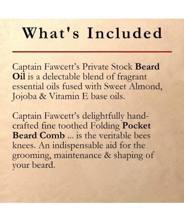Captain Fawcett Gift Set - Moustache Oil & Comb | Premium Grooming 100g for Men - Buy Online on GoSupps.com