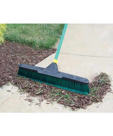Quickie Bulldozer Smooth Surface Push Broom 24 inch  Black  Sweep and Clean Tile/Sealed Concrete/Other Hard Flooring  Indoor/Outdoor Use  Heavy Duty Cleaning (533) Smooth Surface 24 Inch Standard - Buy Online on GoSupps.com