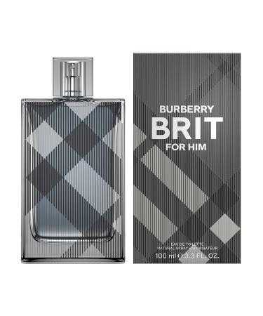 Burberry Brit Eau de Toilette Woody Men's Cologne With Notes of Cedarwood Green Mandarin Wild Rose & Tonka Bean Long Lasting Fragrance 3.3 Fl Oz - Buy Online on GoSupps.com