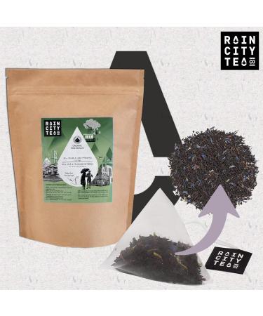 Misty Earl Grey Pyramid Organic Black Tea Bags 50 Compostable Whole Leaf Chai Tea Bags - USDA Certified l Cellulose Inner Packaging l - Buy Online on GoSupps.com