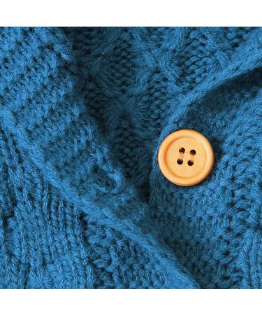 Puseky Baby Knit Sweater with Hooded Ears - 6-12 Months, Denim Blue - Buy Online on GoSupps.com