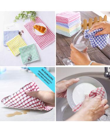 AIYIN Aiyingmei Kitchen rag 6pcs Cotton Dish Towel Dry and Wet Dish Towel Scrub scouring pad Set (64cm*42cm) - Buy Online on GoSupps.com