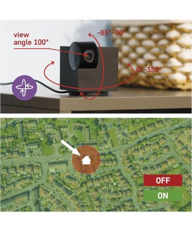 Buy Emos Gosmart WiFi Monitoring Camera - 3MP/1296P Indoor Smart Home Animal Camera Alexa & Google Assistant Compatible Rotating & Tiltable Camera for Pet Monitoring - Buy Online on GoSupps.com