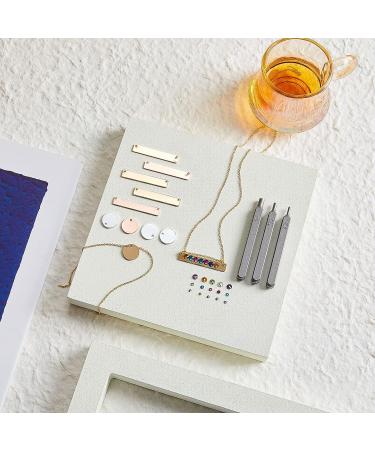 Crystal Setter Metal Stamping Kit - Includes Metal Stamping Tools, Rhinestones, Tags, and Pendants for DIY Jewelry Making - Buy Online on GoSupps.com