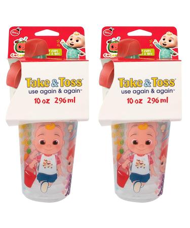 CoComelon Toddler Sippy Cups 10oz - 8 Pack with Lid and Travel Cap - Buy Online on GoSupps.com