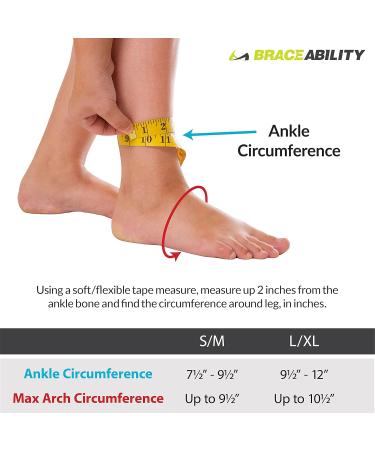 Buy BraceAbility Foot Drop Brace - Ankle Orthosis Sock for Kids & Adults | Supports CMT Nerve Injury Stroke Relief | Size S/M - International Shipping - Buy Online on GoSupps.com