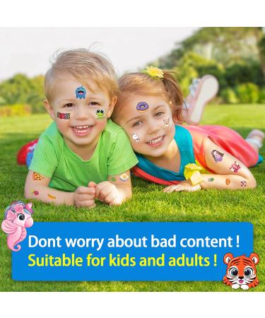 Aresvns Temporary Tattoo for Kids - 400+ PCS Colorful Fake Tattoos for Boys and Girls | Waterproof and Non-Toxic | Easy to Remove - Ideal Kids Party Supplies and Gifts - Buy Online on GoSupps.com