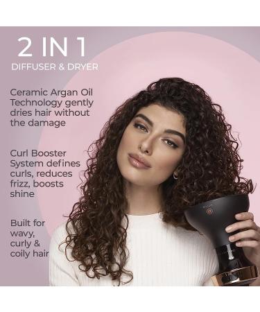 Bellissima Italia Diffon DF1 5000 - Ceramic Argan Oil Diffuser & Hair Dryer for Curly Hair - Lightweight - Buy Online on GoSupps.com