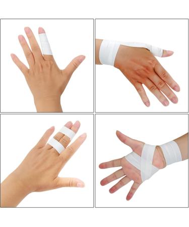 Amathings Climbing Tape - 3-4 Roll Sports Tape in Metal Box | 1.5cm Black Finger Tape for Climbing Bouldering Volleyball Martial Arts | Includes 4 White Rolls - Buy Online on GoSupps.com