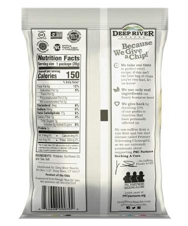 Deep River Snacks Original Sea Salt Kettle Cooked Potato Chips - 80 Pack (1 oz Each) - Buy Online on GoSupps.com