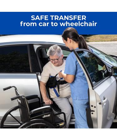 EYRA Transfer Sling - 34 Non-Slip Gait Belt for Elderly, Disabled, Seniors - Patient Lift Aid for Home Use - Padded Handles - Black - Buy Online on GoSupps.com