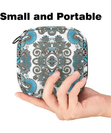 Shop Portable Women's Binding-Up Bags | Menstrual Cup & Tampon Bags for Teens | Boho Indian Vintage Mandala Design - Buy Online on GoSupps.com