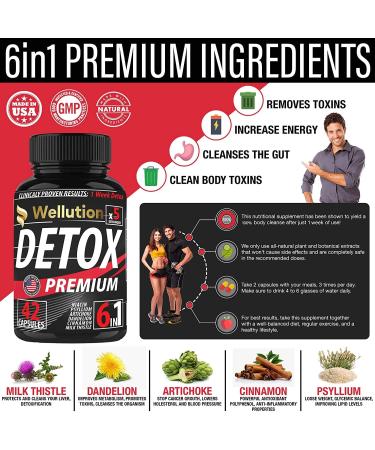 Natural Complete Body Cleanse - Liver, Urinary Tract, Kidney Support - Fast Action Flush - 42 Vegan Capsules - Buy Online on GoSupps.com