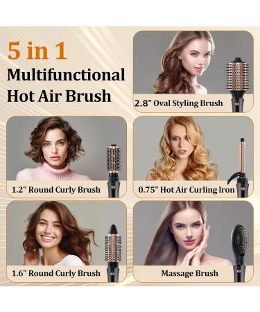 5-in-1 Hair Dryer Brush Set - Volumizer Curler & Straightener - Frizz-Free Negative Ion Ceramic Styling Tool - Buy Online on GoSupps.com