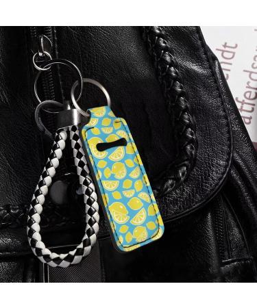 COEQINE Chapstick Keychain for Women and Girls - Lip Balm Holder - Lipstick Holder - Keychain Sky Blue Purple One Size - Buy Online on GoSupps.com