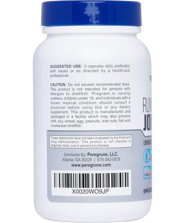 PEREGRUNE Runner Joint Support Supplement | Supports Healthy Joints Cartilage & Mobility | Glucosamine Chondroitin MSM | GMP Certified Joint Support for Athletes 90 Capsules - Buy Online on GoSupps.com