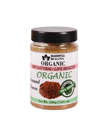 Blessfull Healing Organic Ground Cloves 200 Gram Airtight Container (Packing May Vary) 200 Gram 7.05 oz