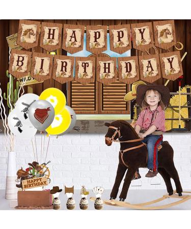 36 Pieces Cowboy Cupcake Toppers Cowboy Hats Cupcake Picks Western Theme Birthday Party Baby Shower Cake Decorations Supplies - Buy Online on GoSupps.com