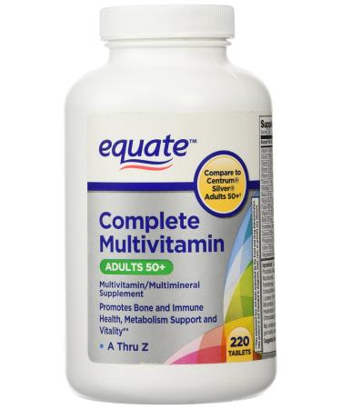 Equate Mature Adults 50+ Multivitamin 220 c 220 Count (Pack of 1)
