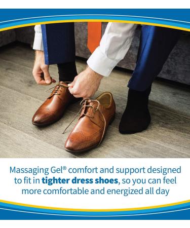 Dr. Scholl's ULTRA THIN Massaging Gel Insoles - 30% Thinner for Comfort in Dress Shoes - Women's 6-10, Men's 8-13 - Buy Online on GoSupps.com
