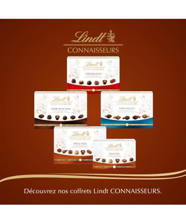 Lindt - Box of Praline Connoisseurs Assorted Milk Chocolates and Praline Black Ideal for Christmas 410 g - Buy Online on GoSupps.com