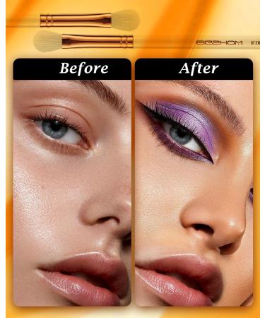 Eyeshadow Brush EIGSHOWBEAUTY Professional Eye Shadow Brush with Saikoho Goat Hair Premium Eye Makeup Brush For Blending Smudging Shading (E831) - Buy Online on GoSupps.com